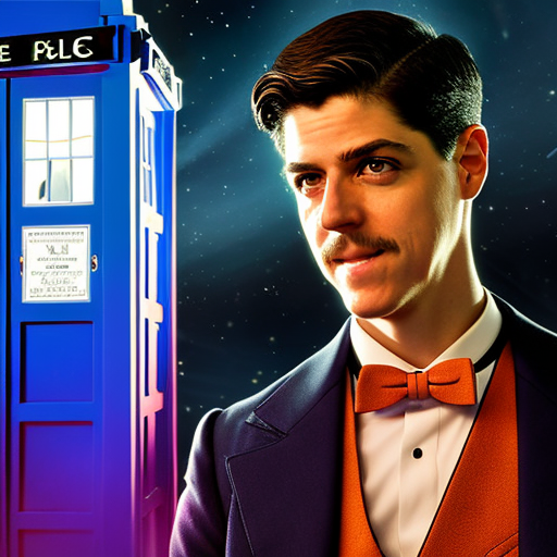 Francisco Torres in an AI-generated image appearing to be "the Doctor" from the series "Doctor Who".